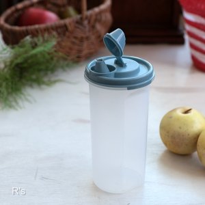 画像: タッパーウェア　MMディスペンサー　0.65L　液体調味料入れ　蓋ブルー　未使用品（5A　6191）