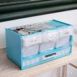 画像2: 平和工業　レトロ調味料ラック　3連　スプーンケース付き　ブルー　未使用品（店6193）