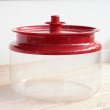 画像2: タッパーウェア　デコレータージャー＃3　丸型密閉保存容器　クランベリー　ユーズド品
