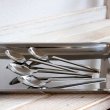 画像2: LUCKYWOOD　ラッキーウッド　18-12ステンレス　ティースプーン　4本セット　未使用品