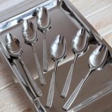 画像: S.DIA　ステンレス　レトロ　ティースプーン　6本セット　未使用品