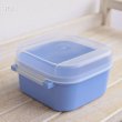画像3: タッパーウェア　角型ケース　角型保存容器　ブルー　450ｍｌ　未使用品 （MM6215）