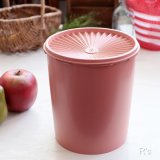 画像: タッパーウェア　デコレーター　丸型保存容器　4L　ピンク　未使用品