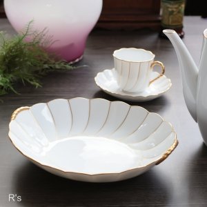 画像: ノリタケ ダイヤモンドコレクション オーバルボウル 金彩 ユーズド品(ゆ6218)