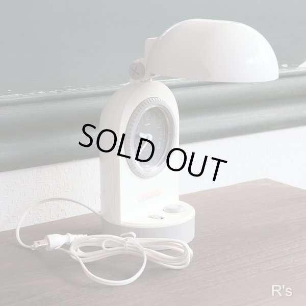 画像2: TWINBIRD　ツインバード　カプセルライト　デスクライト　CL-100型　時計付き　未使用品　箱付き（棚2 3603）