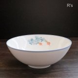 画像: 乃りたけ　ノリタケ　大鉢　21ｃｍボウル　赤かぶ柄　未使用品（DD6242）