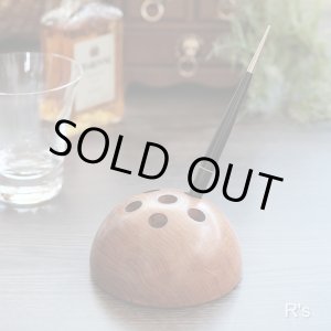 画像: 飛騨高山 慶長堂 木工品 木製ペン立て 6穴 ユーズド品(店6244)