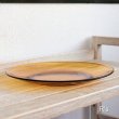 画像4: フランス　VERECO　ベレコ　ガラス　23ｃｍプレート　アンバー　未使用品 (d3277)