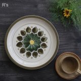 画像: MONTEGO　ストーンウェア　27ｃｍプレート　花柄　未使用品（ク6261）