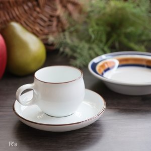 画像: HAKUSAN　白山陶器　G型デミタスカップ＆ソーサー　未使用品（F6277）