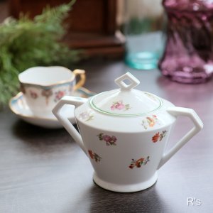 画像: ノリタケ　RC　シュガーポット　花柄　ユーズド品（H6275）