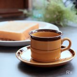 画像: ノリタケ　NT　ストーンウェア　カップ＆ソーサー　未使用品（H2797）