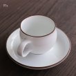 画像3: HAKUSAN　白山陶器　G型デミタスカップ＆ソーサー　未使用品（F6277）