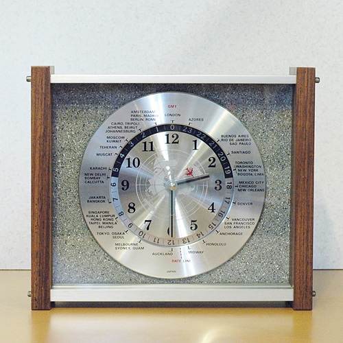 画像4: GMT時計　ワールドクロック/置時計　石調　カスタムペイント（ム497）