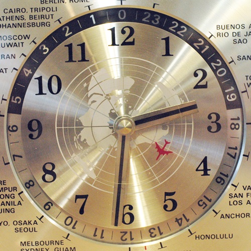 画像3: GMT時計　ワールドクロック/置時計　石調　カスタムペイント（ム497）