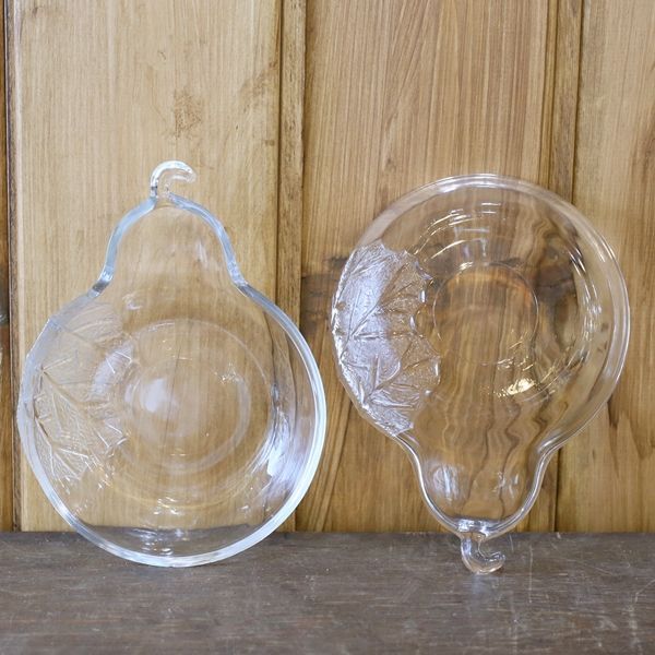 画像2: ロイヤルハーモニー　洋梨形　ガラス小鉢5つセット　未使用品（箱3　2154）