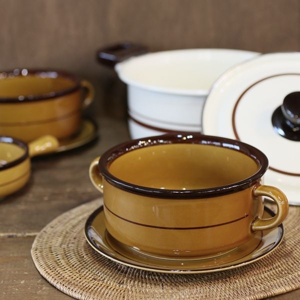 Noritake ノリタケ 金彩 シシリアンブルー スープ カップ&ソーサー1505陶磁 高級 12客 - キッチン、食器