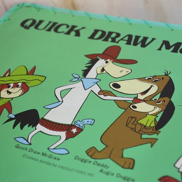 QUICK DRAW McGRAW　早射ちマック　ランドリーバスケット　グリーン　ユーズド品