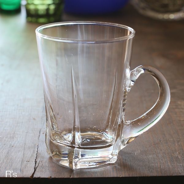 画像2: レトロ　ビアジョッキ　ガラスマグカップ　未使用品（ｄ4225）