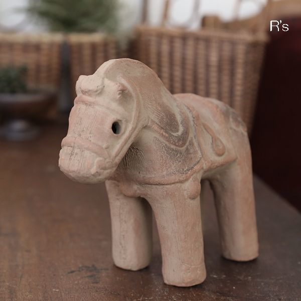 画像1: 埴輪　馬　素焼きの飾り馬　ユーズド品（店4439）