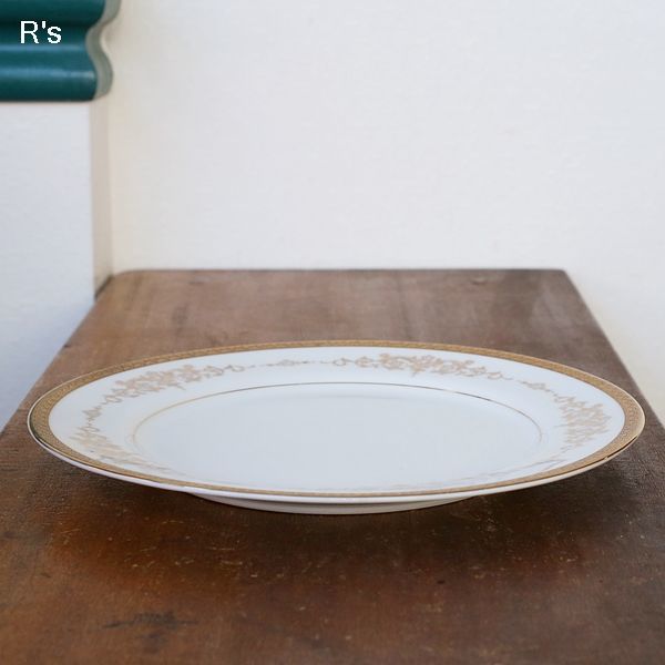 画像3: MIKASA　ミカサ　NARUMI　鳴海製陶　26ｃｍプレート　大皿　COLONY　GOLD　5860　未使用品（O4915）