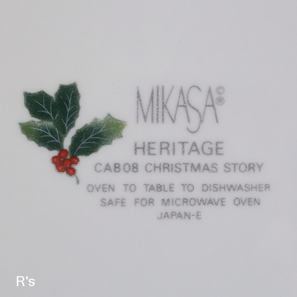 画像5: MIKASA　ミカサ　HERITAGE　大皿　28ｃｍプレート　CAB08　CHRISTMAS　STORY　ユーズド品（BB4952)