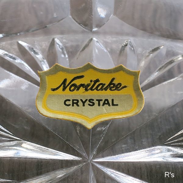 画像4: ノリタケクリスタル　16ｃｍ　ガラスプレート　ガラス平皿　未使用品（L5226)