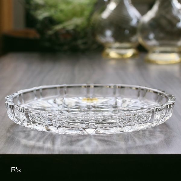 画像2: ノリタケクリスタル　16ｃｍ　ガラスプレート　ガラス平皿　未使用品（L5226)