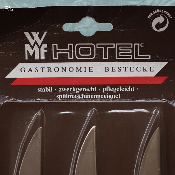 画像3: ドイツ　WMF　HOTEL　ヴェーエムエフ　ホテル　ディナーナイフ3本セット　未使用品　未開封（ｄ5526）