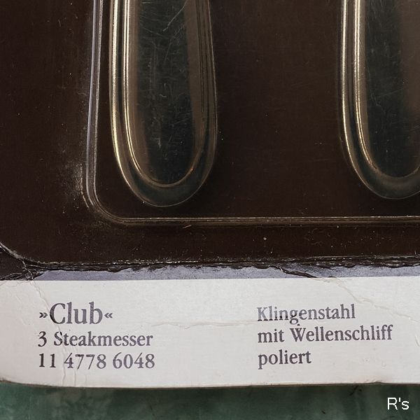 画像4: ドイツ　WMF　HOTEL　ヴェーエムエフ　ホテル　ディナーナイフ3本セット　未使用品　未開封（ｄ5526）