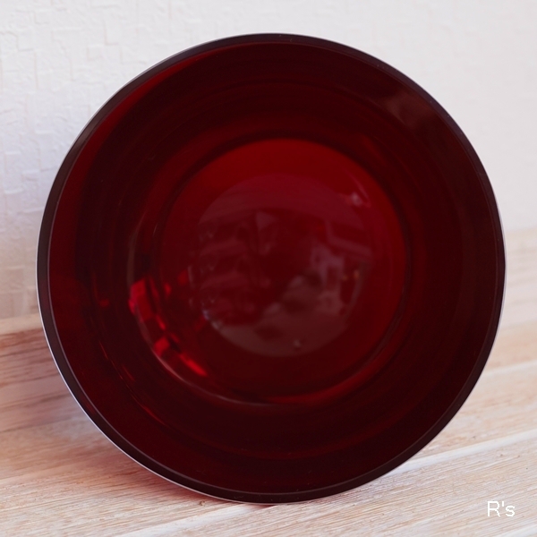 画像3: ドイツ　ビレロイ＆ボッホ　カラーコンセプト　ガラス　キャンドルホルダー　レッド　未使用品（P5587）