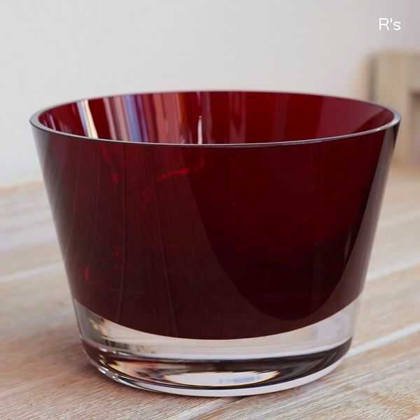 画像2: ドイツ　ビレロイ＆ボッホ　カラーコンセプト　ガラス　キャンドルホルダー　レッド　未使用品（P5587）