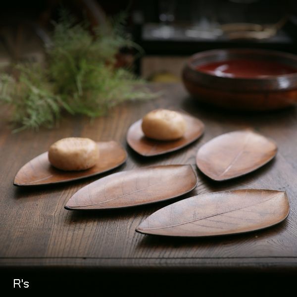 朴葉の皿（未使用）お茶菓子に - 食器