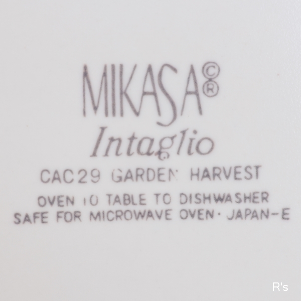 画像5: MIKASA　ミカサ　Intaglio　大皿　28ｃｍプレート　CAC29　GARDEN HARVEST　未使用品（BB5797）