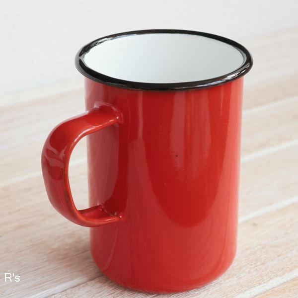 画像3: 富士ホーロー　ハニーウェア　マグカップ　赤　未使用品（U5867）