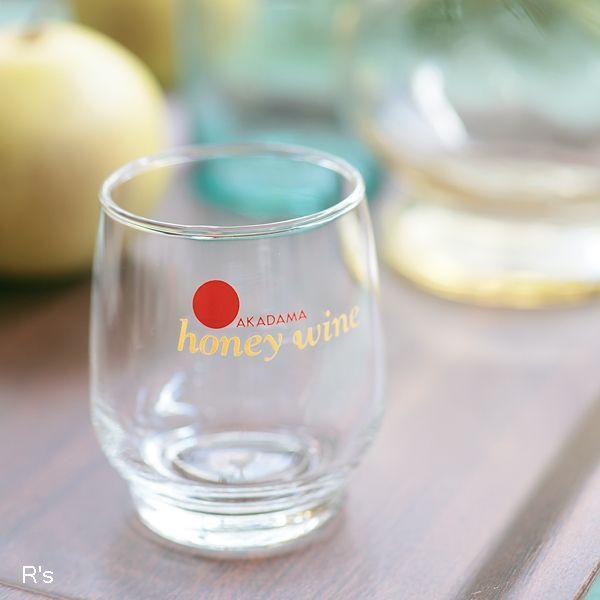 画像1: 石塚硝子　アデリアグラス　AKADAMA　honey　wine　ガラスカップ　未使用品（冷5883）