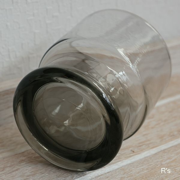 画像4: レトロ　ロックグラス　チャコールグレー　未使用品　（さ 5900）