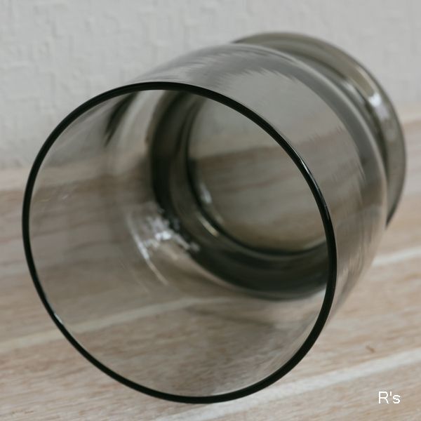 画像3: レトロ　ロックグラス　チャコールグレー　未使用品　（さ 5900）