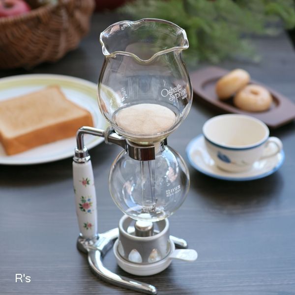 Hario ハリオ Oshare Syphon コーヒーサイフォン BCA-2 HCA-2 花柄 ユーズド品（冷2000） - リユースショップ R's