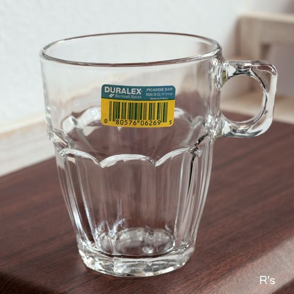 画像2: フランス　DURALEX　デュラレックス　ボルミオリ・ロッコ　ピカルディ　ガラスマグカップ　未使用品（店4234）