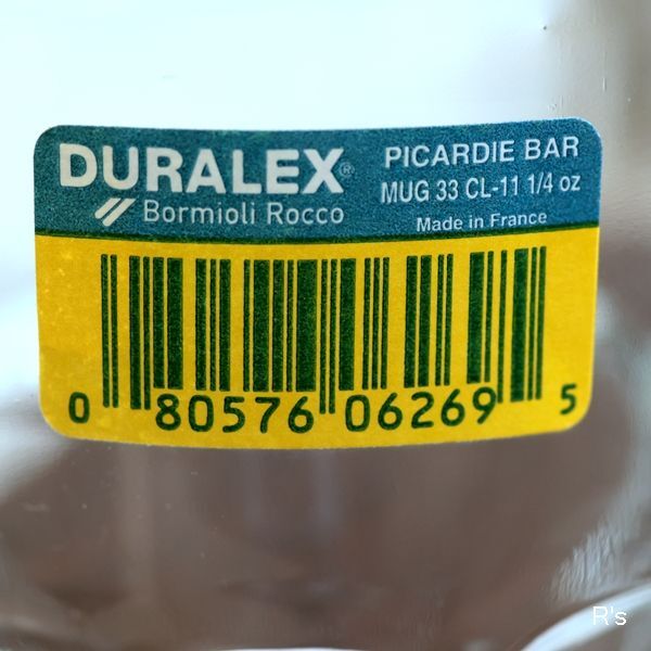 画像3: フランス　DURALEX　デュラレックス　ボルミオリ・ロッコ　ピカルディ　ガラスマグカップ　未使用品（店4234）