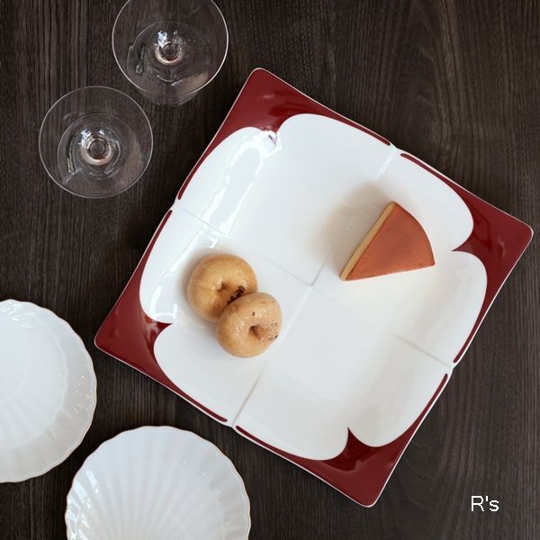 香蘭社 オードブル皿 26ｃｍ 角大皿 未使用品（ぬ1498） - リユースショップ R's