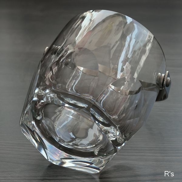 HOYA CRYSTAL ホヤクリスタル ガラスアイスペール トング付き ユーズド品(モ571） - リユースショップ R's