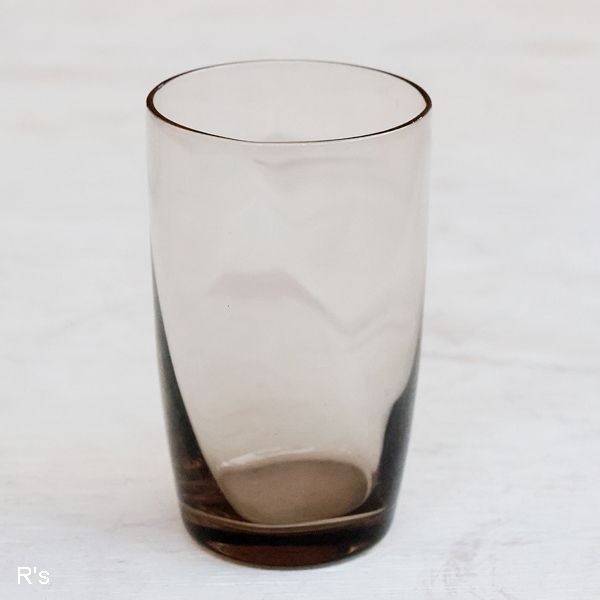 画像2: Sasaki　Glass　佐々木硝子　ミニタンブラー　ひとくちグラス　ブラウン　未使用品（箱12 2581）