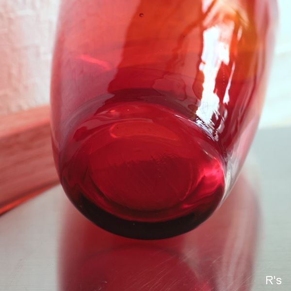 画像5: レトログラス　タンブラー　赤　未使用品（わ2459）