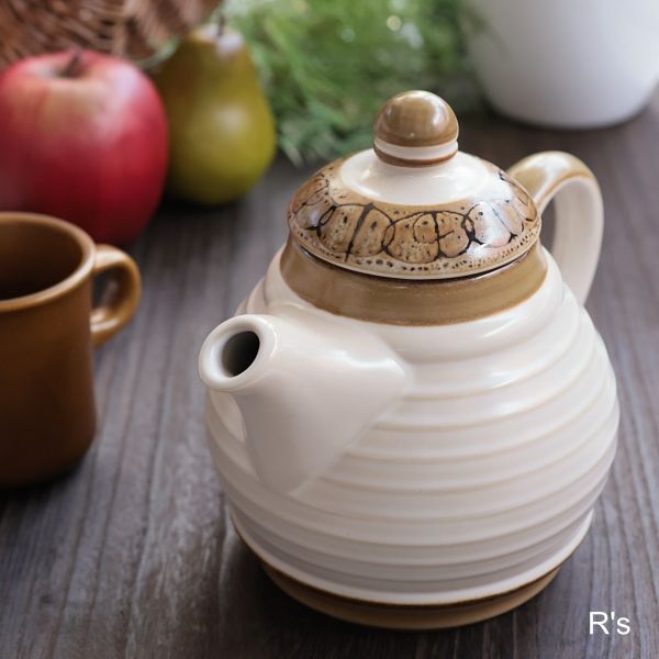 画像1: Sango　三郷陶器　BY　KOYO　ストーンウェア　ティー・コーヒーポット　未使用品（ホE55）