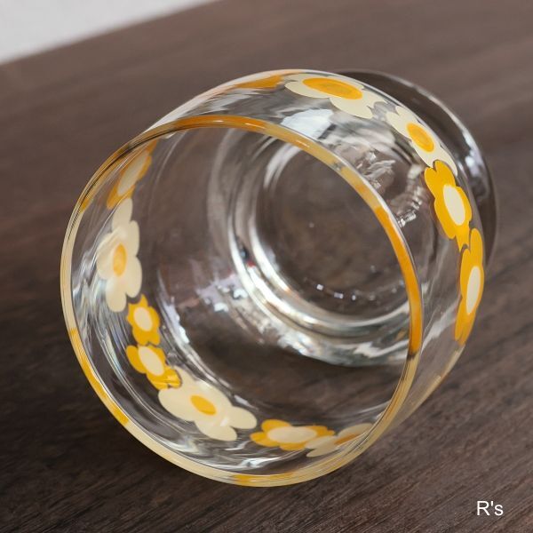 画像3: Sasaki　Glass　佐々木硝子　グランプラス　オールド　ロックグラス　花柄　未使用品（シ6040）