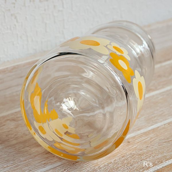 画像5: Sasaki　Glass　佐々木硝子　グランプラス　カラフェ　ウォーターピッチャー　花柄　未使用品（ｗ6042）
