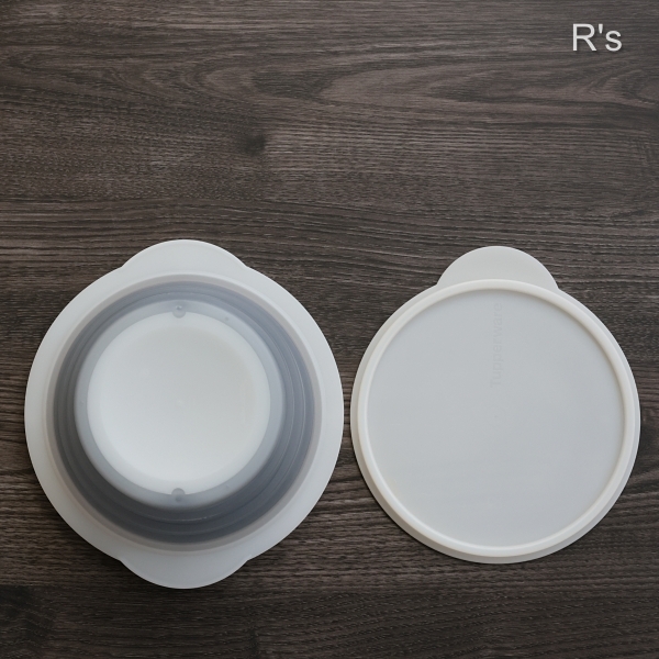 画像5: タッパーウェア　ゴーフレックス　折りたたみ式保存容器　ホワイト　未使用品(7A 6234)