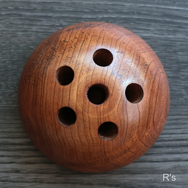 画像2: 飛騨高山　慶長堂　木工品　木製ペン立て　6穴　ユーズド品（店6244）